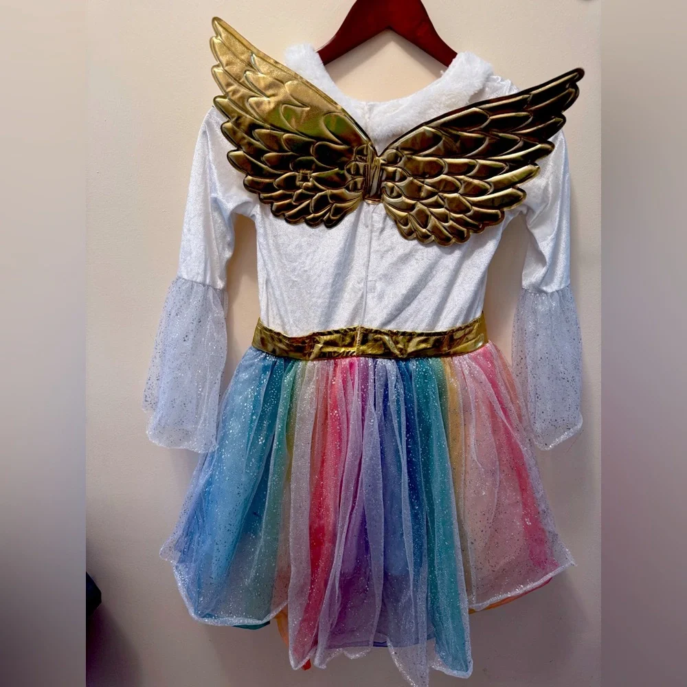Target Rainbow unicorn Kids Costume with Gold Accents